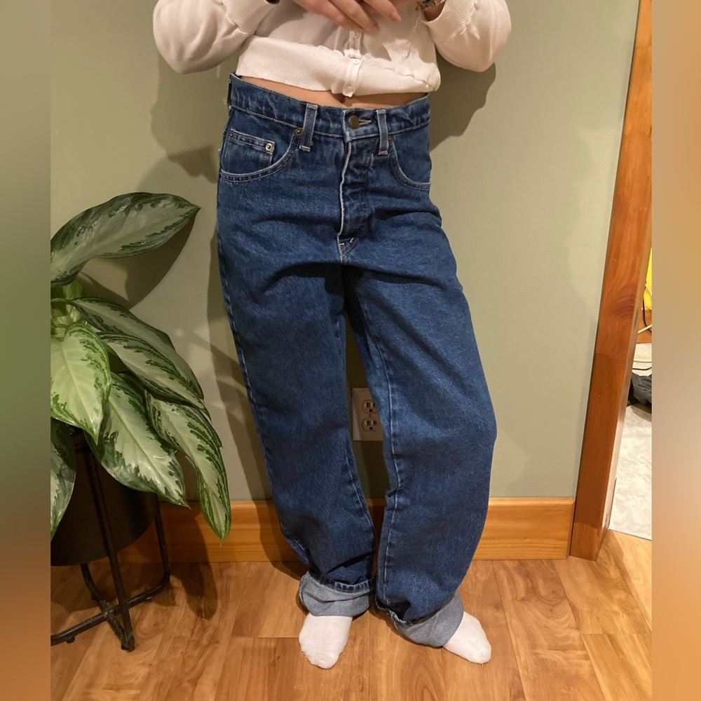 Christopher J, size 28, blue jeans